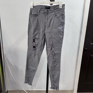 Fashion Nova Light Gray Denim